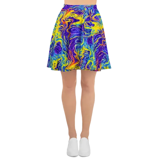 Saffron Storm on a Skater Skirt