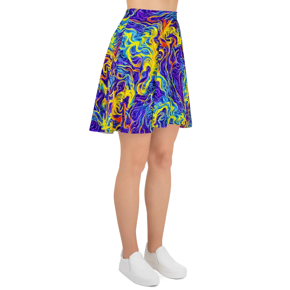 Saffron Storm on Skater Skirt — Right