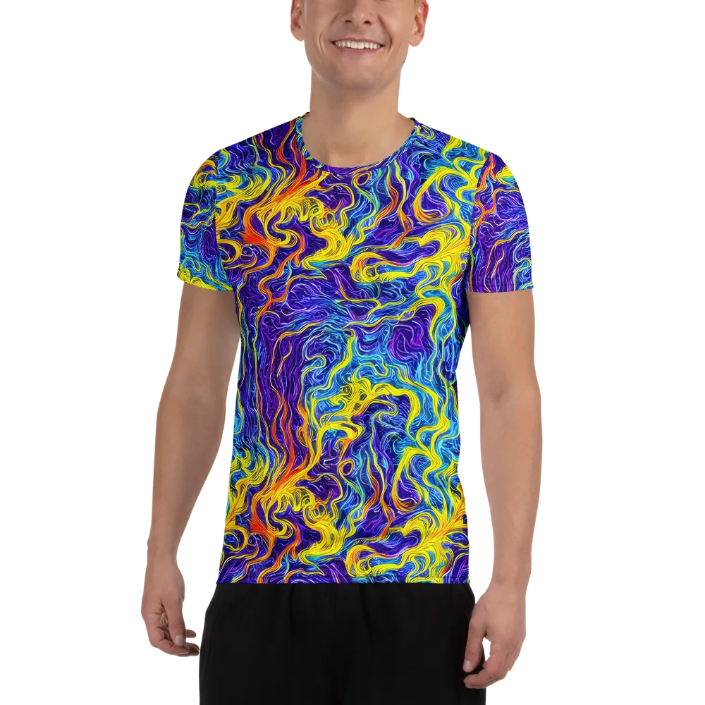 Saffron Storm on Men's Athletic T-Shirt — Front