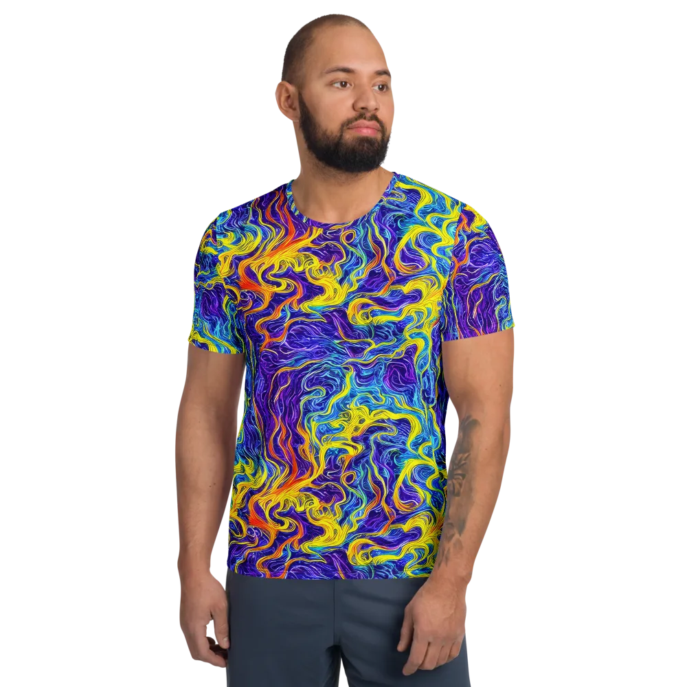 Saffron Storm on Men's Athletic T-Shirt — Front