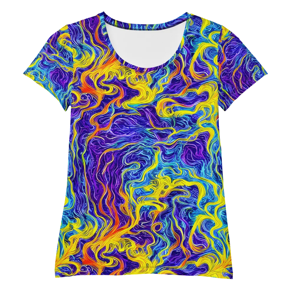 Saffron Storm on Women's Athletic T-Shirt — Front