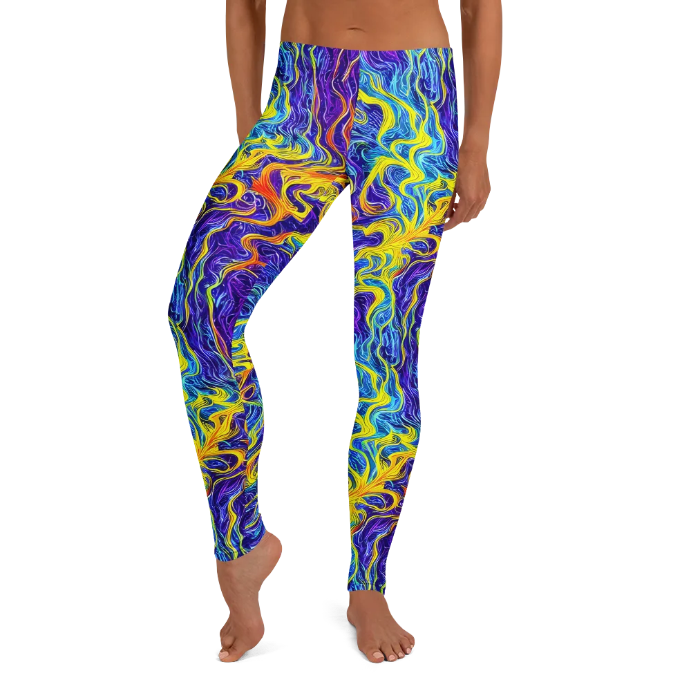 Saffron Storm on Leggings — Front