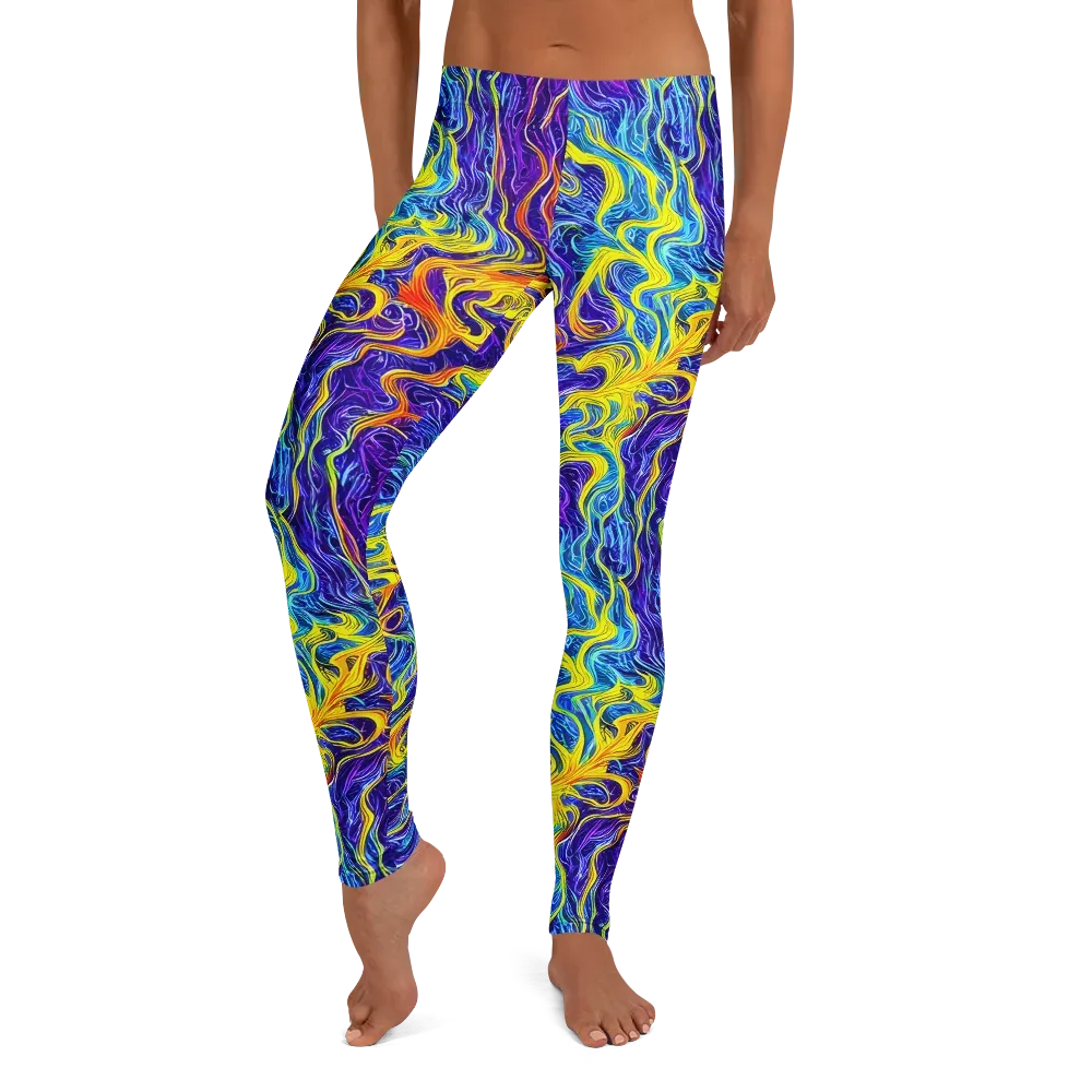 Saffron Storm on Leggings — Front