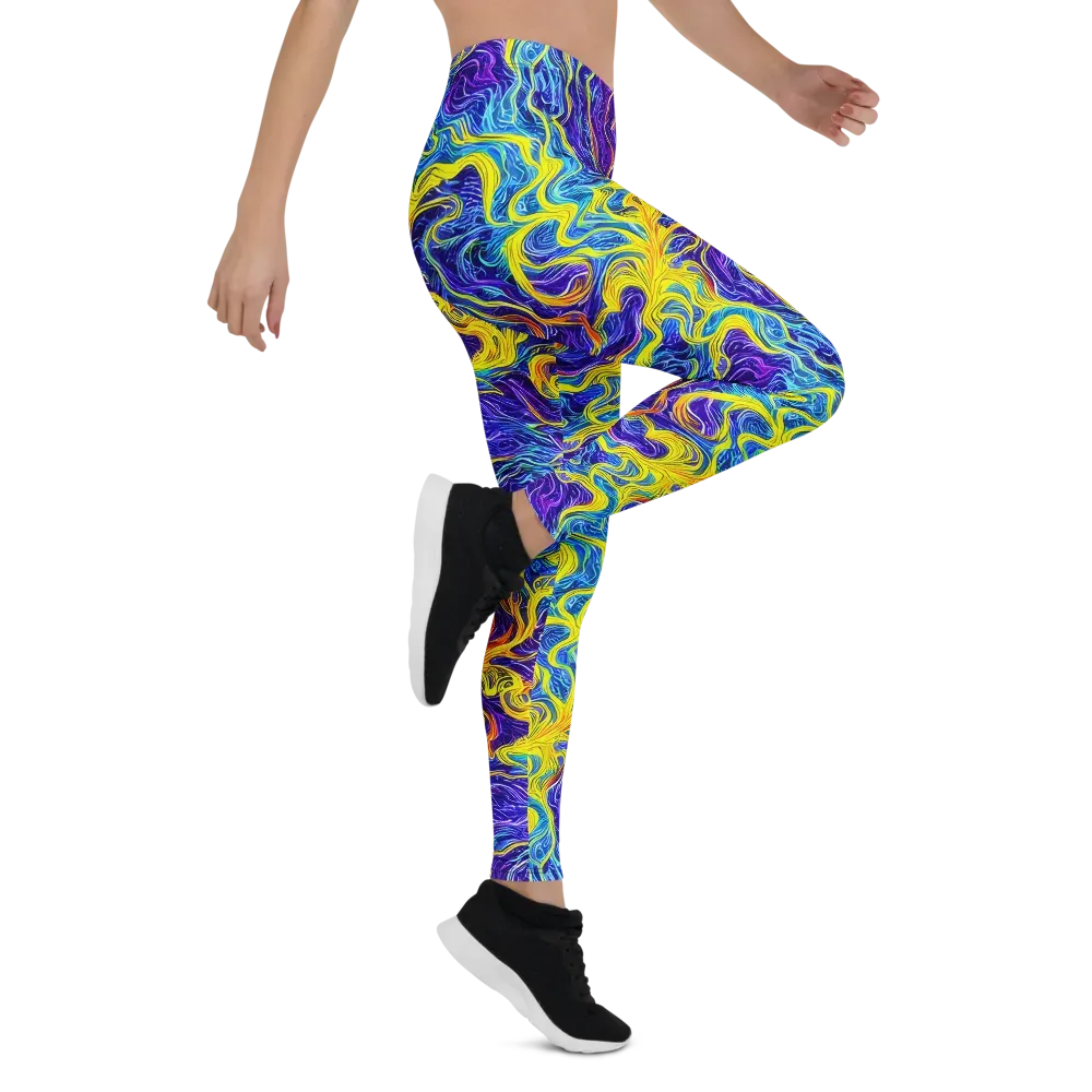 Saffron Storm on Leggings — Right