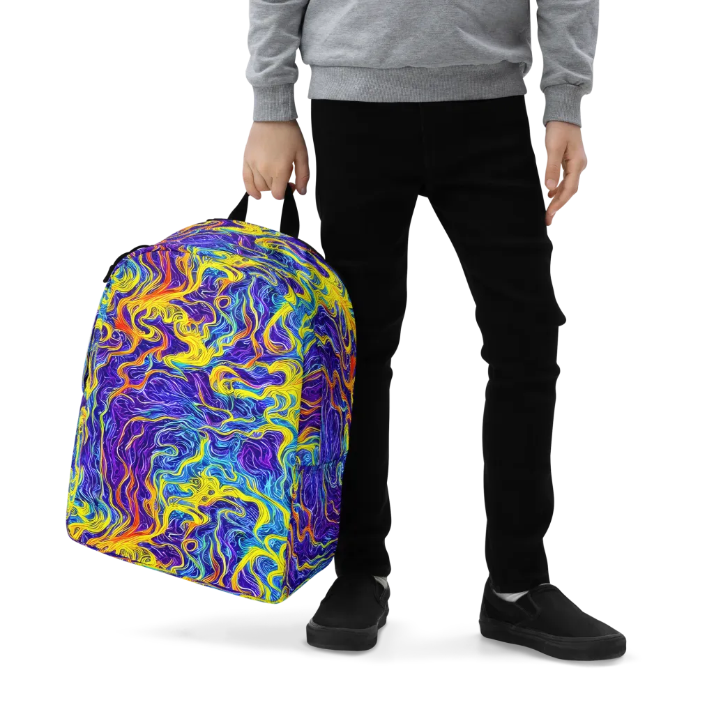 Saffron Storm on Minimalist Backpack — Zoomed-in