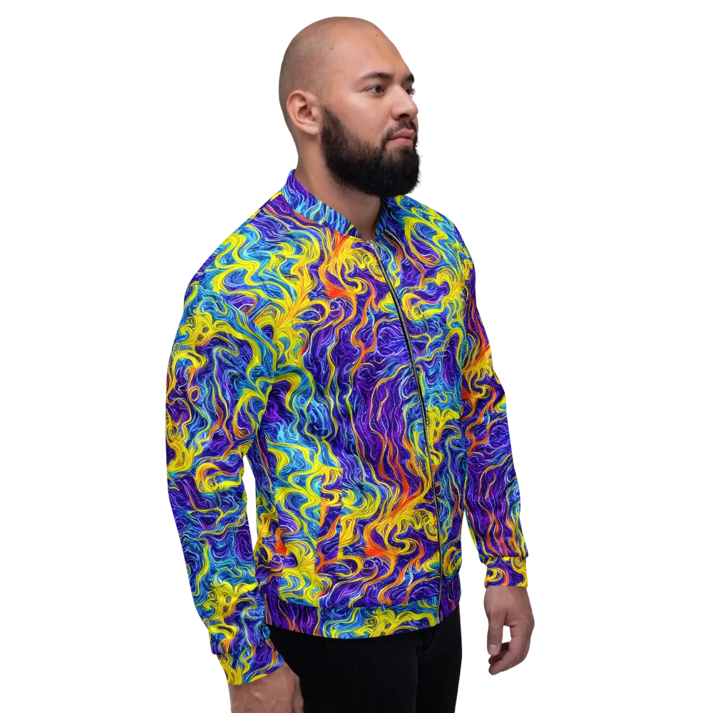 Saffron Storm on Bomber Jacket — Right