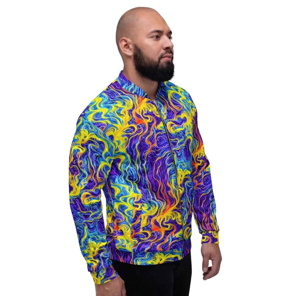 Saffron Storm on Bomber Jacket — Right