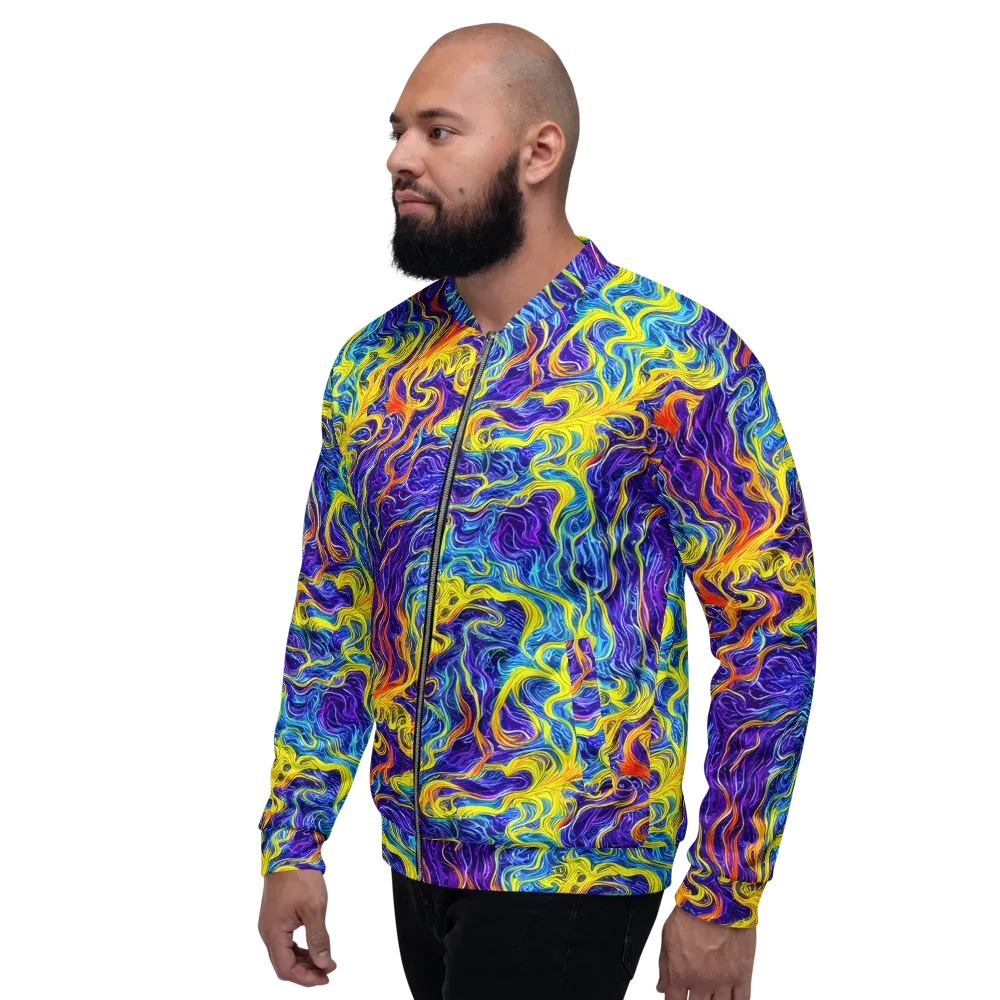 Saffron Storm on Bomber Jacket — Left