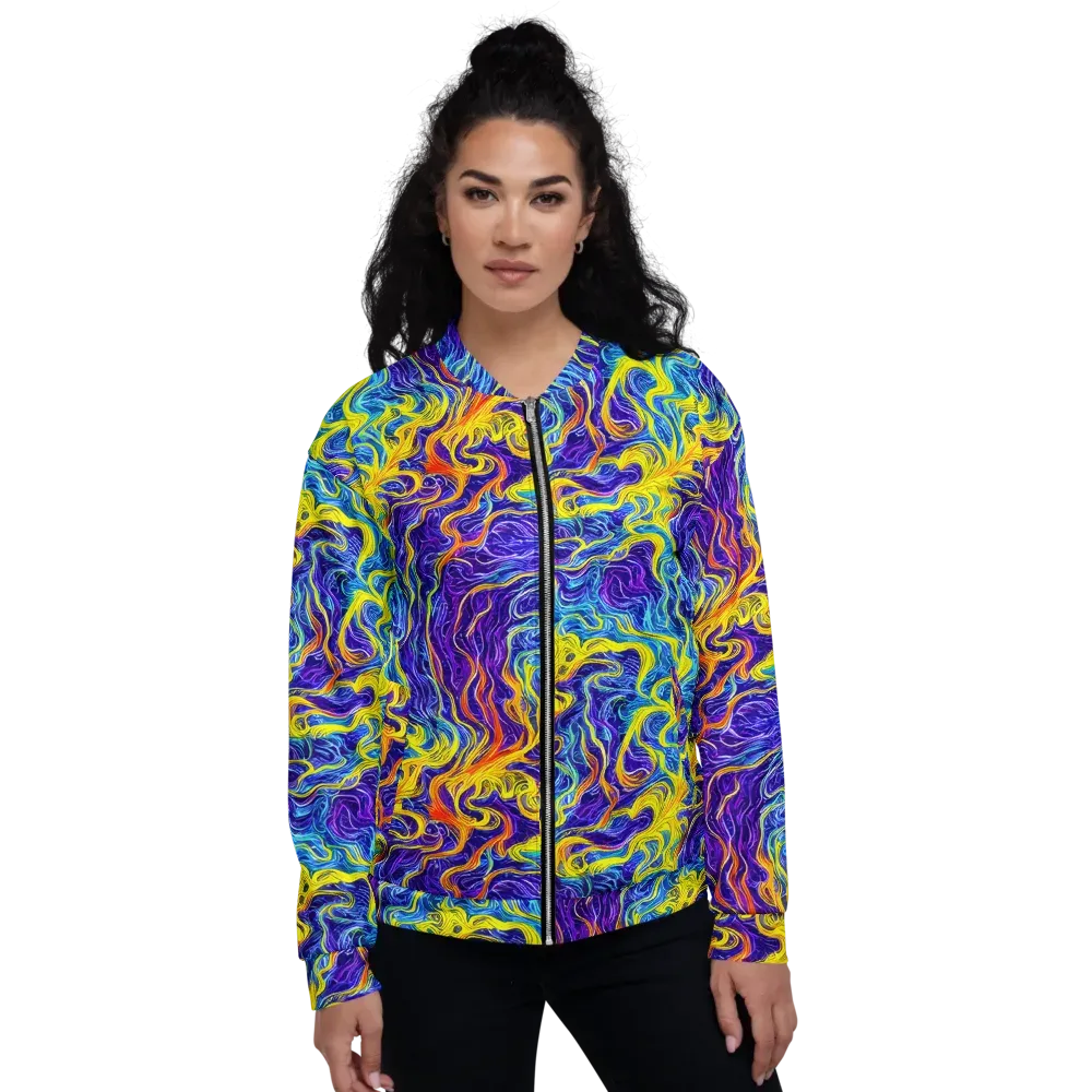 Saffron Storm on Bomber Jacket — Front