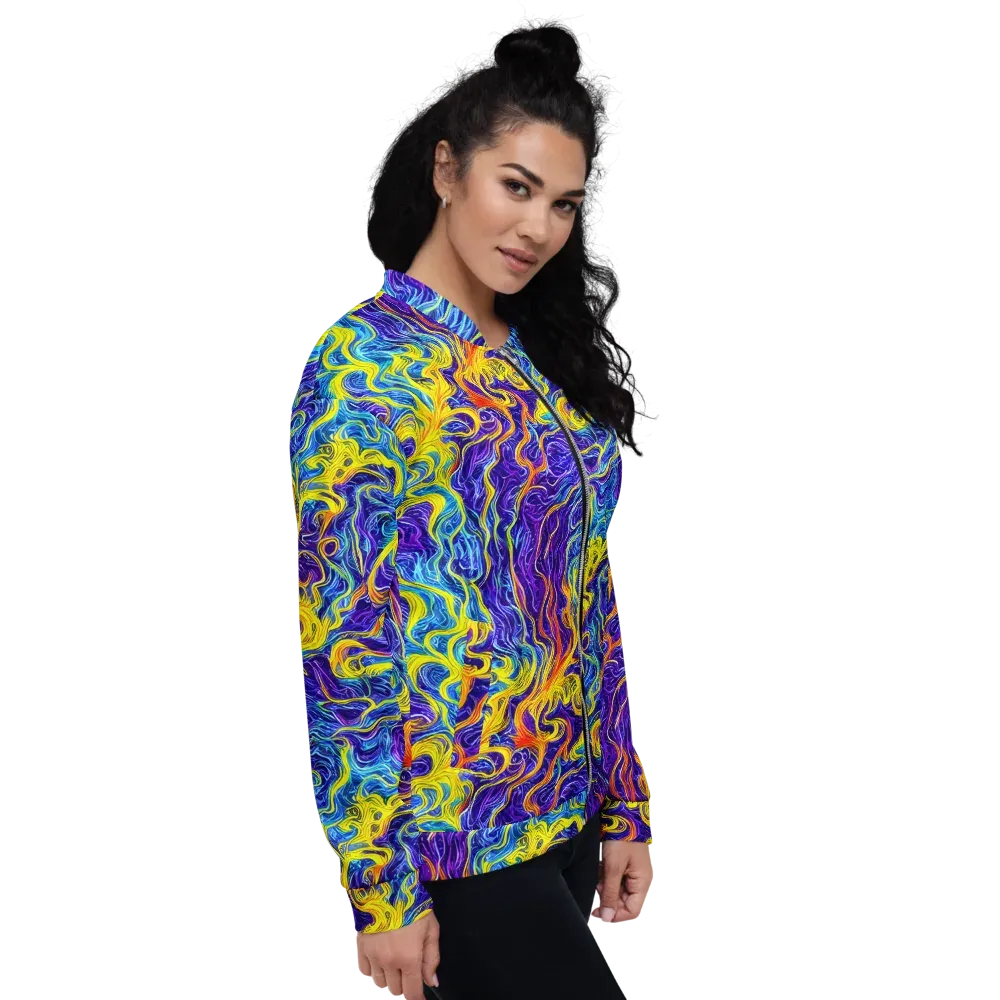 Saffron Storm on Bomber Jacket — Right