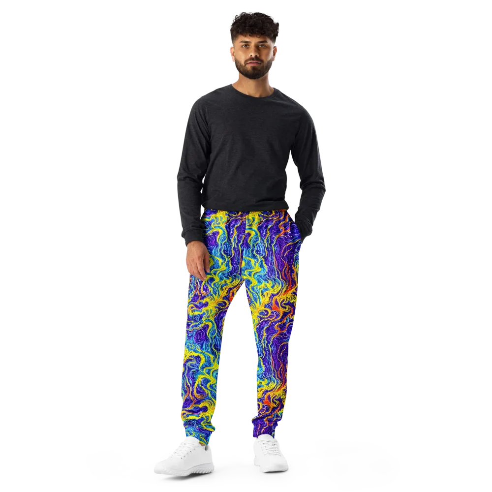 Saffron Storm on Men's Joggers — Front