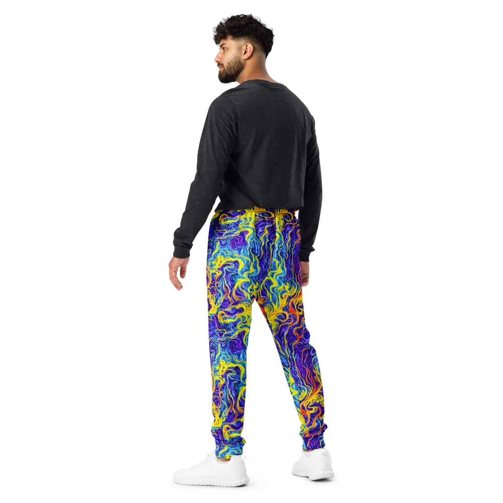 Saffron Storm on Men's Joggers — Back