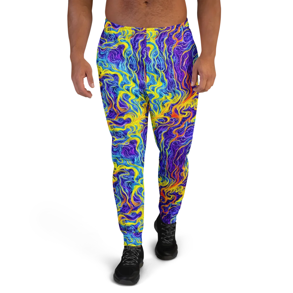 Saffron Storm on Men's Joggers — Front