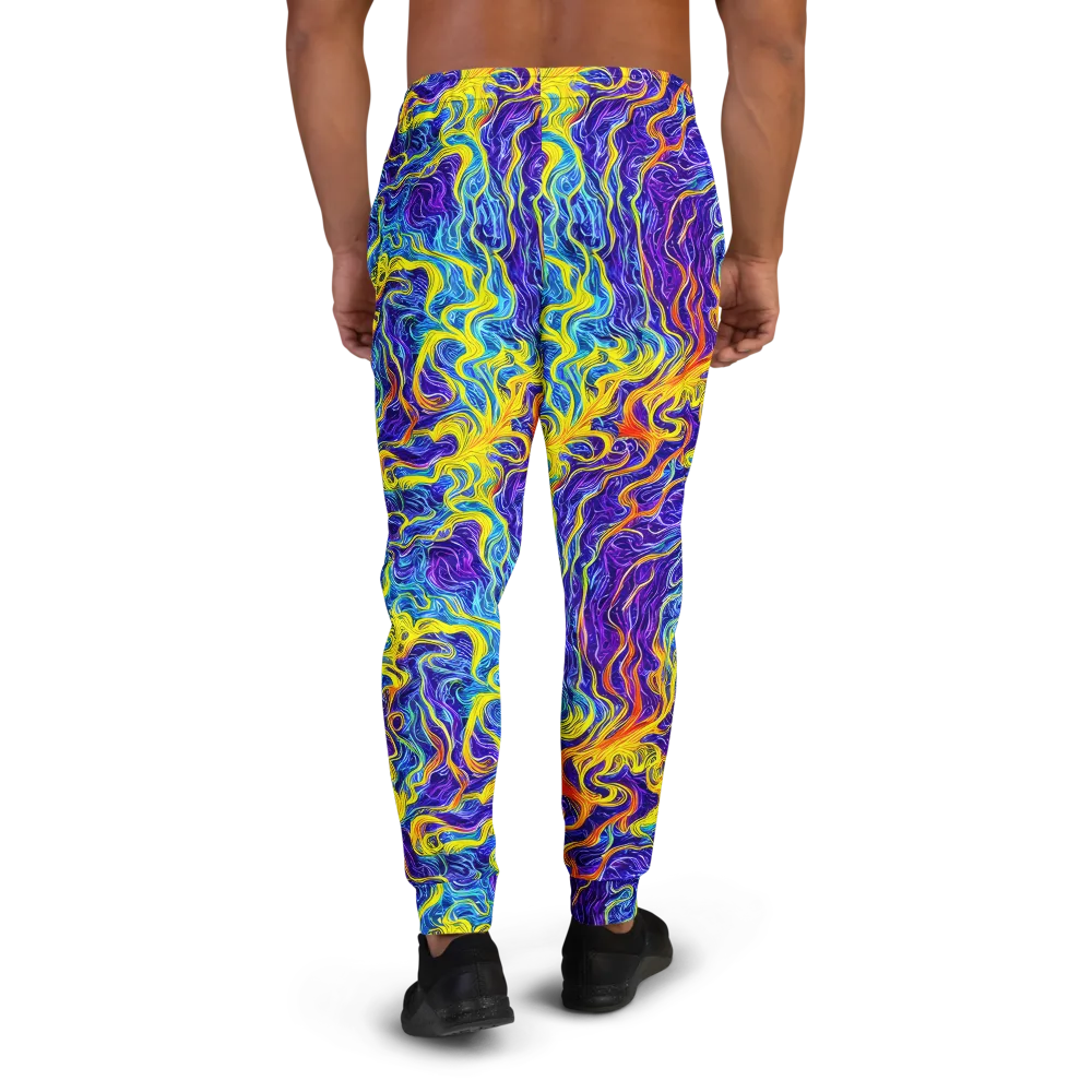 Saffron Storm on Men's Joggers — Back