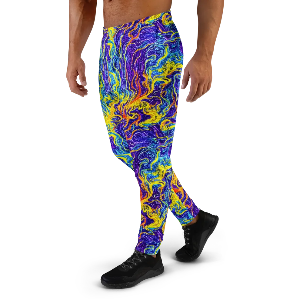 Saffron Storm on Men's Joggers — Left