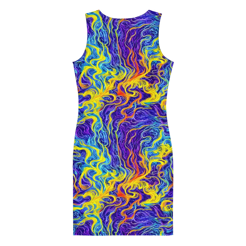 Saffron Storm on Bodycon Dress — Back