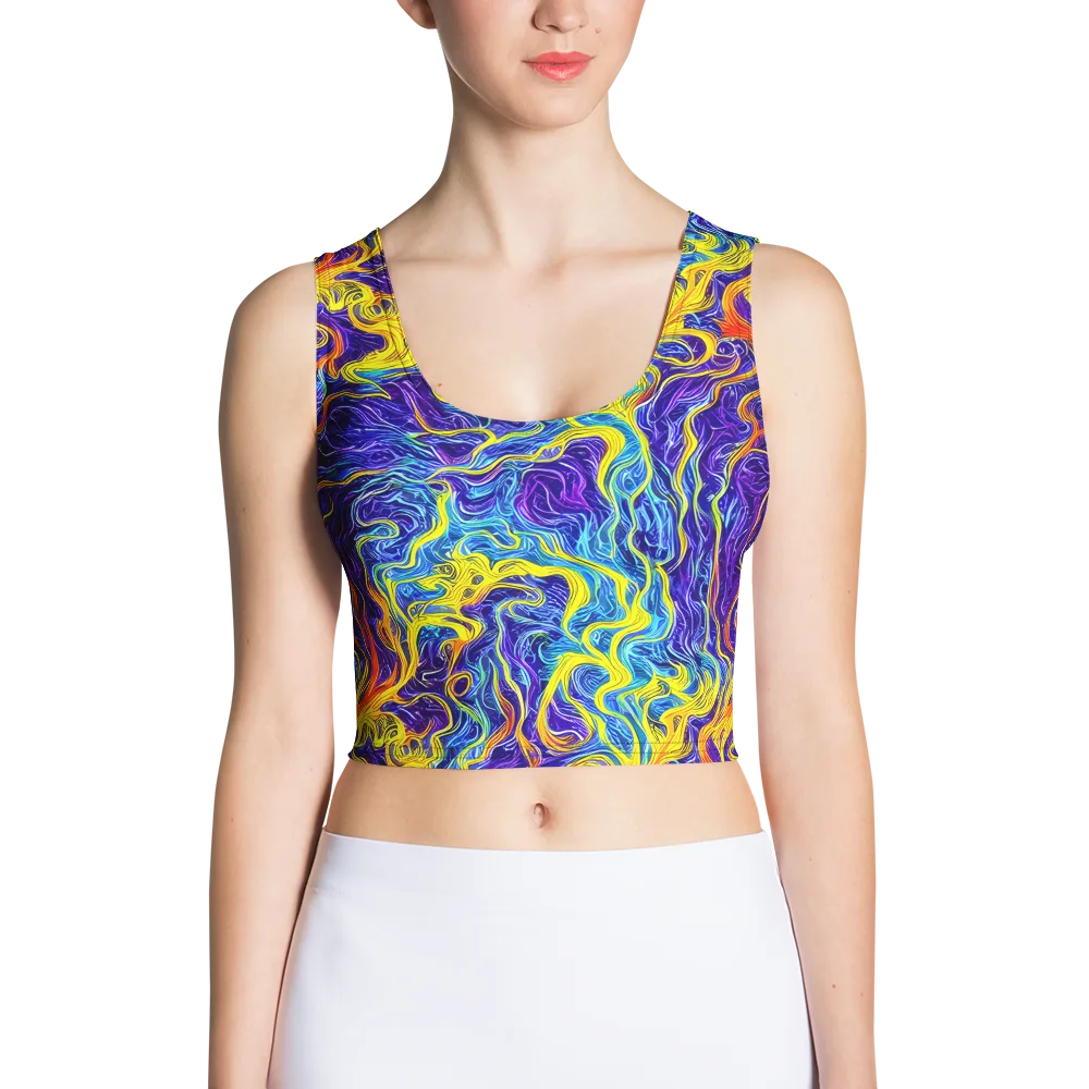 Saffron Storm on Crop Top — Front