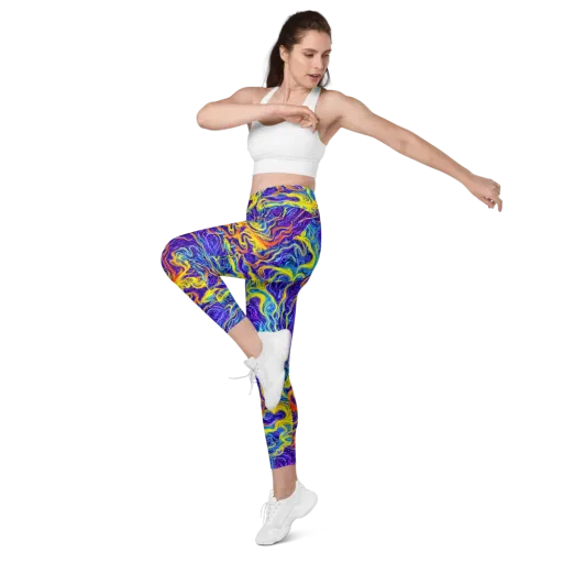 Saffron Storm on a Leggings with Pockets