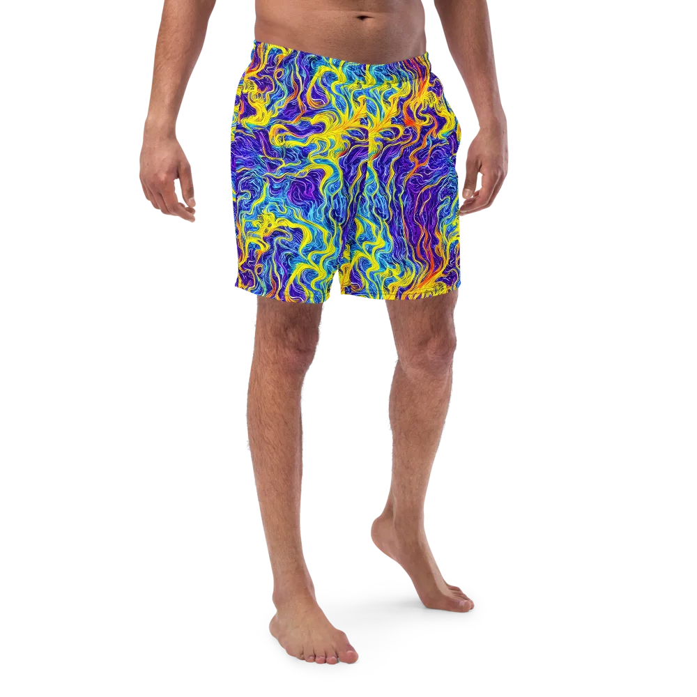 Saffron Storm on Swim Trunks — Front