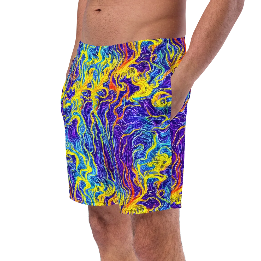 Saffron Storm on Swim Trunks — Left Front