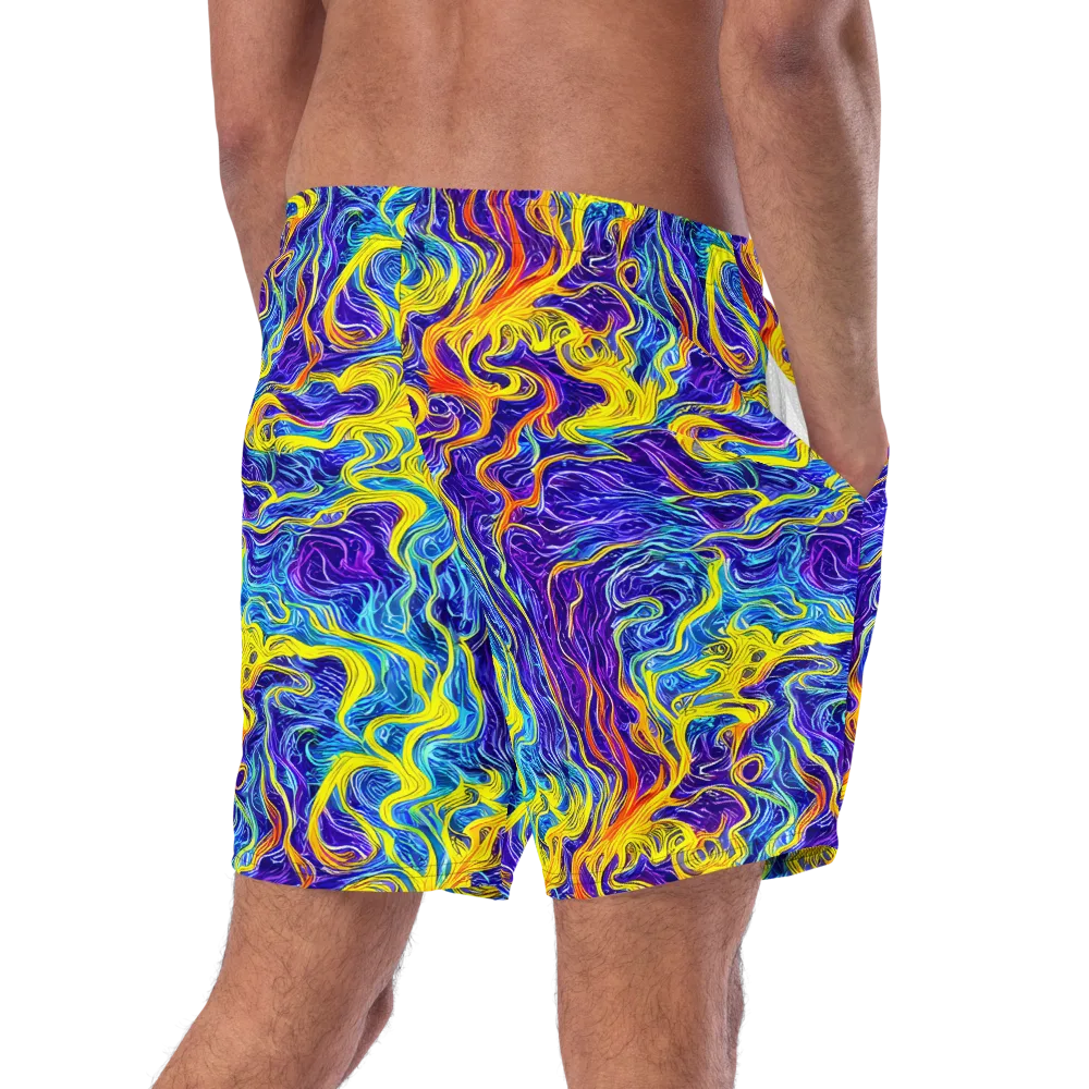 Saffron Storm on Swim Trunks — Right Back