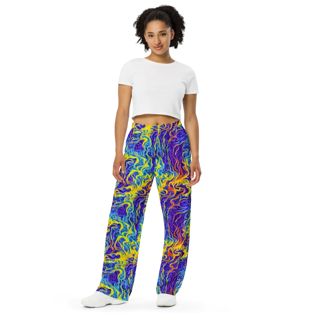 Saffron Storm on Wide-Leg Pants — Front