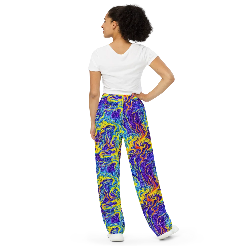 Saffron Storm on Wide-Leg Pants — Back