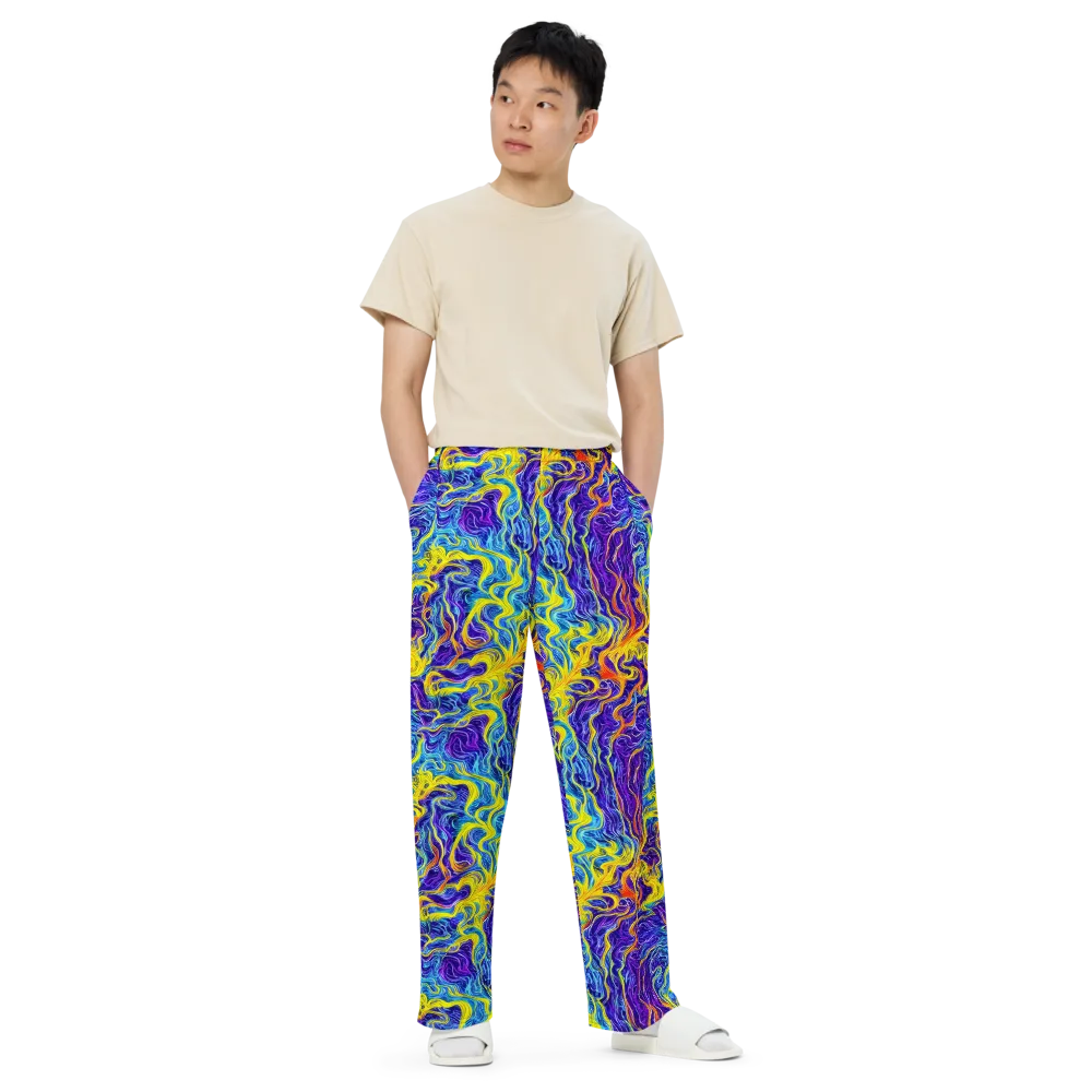 Saffron Storm on Wide-Leg Pants — Front