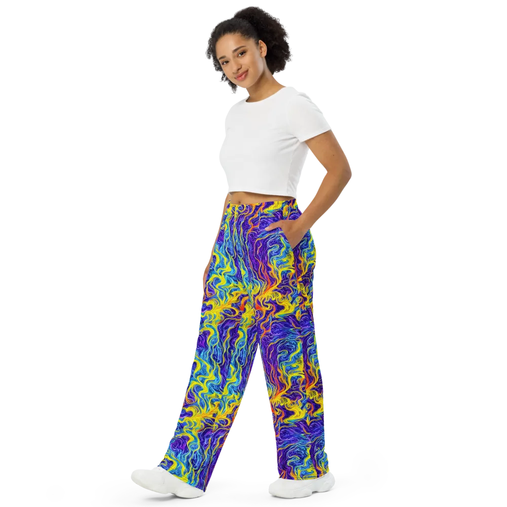 Saffron Storm on Wide-Leg Pants — Left Front