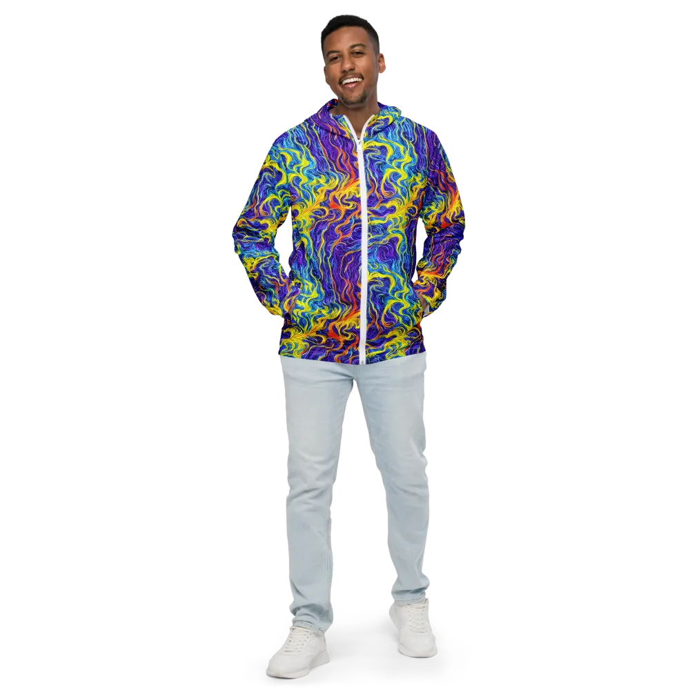 Saffron Storm on Men's Windbreaker — Front
