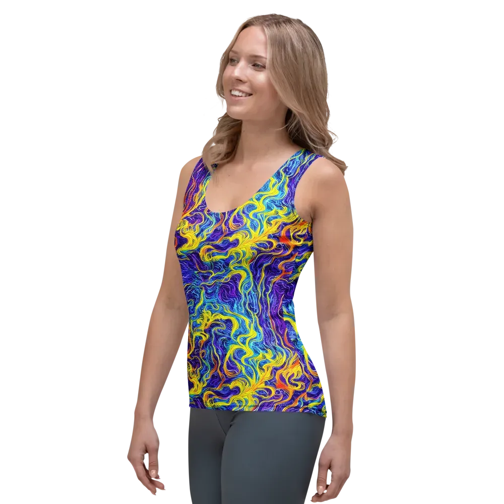Saffron Storm on Women's Tank Top — Left Front