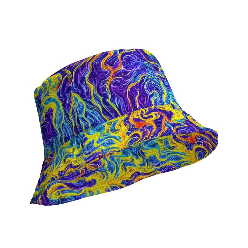 Saffron Storm on Reversible Bucket Hat — Product details Outside