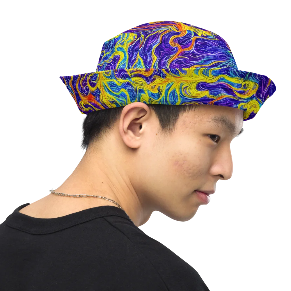 Saffron Storm on Reversible Bucket Hat — Right Outside