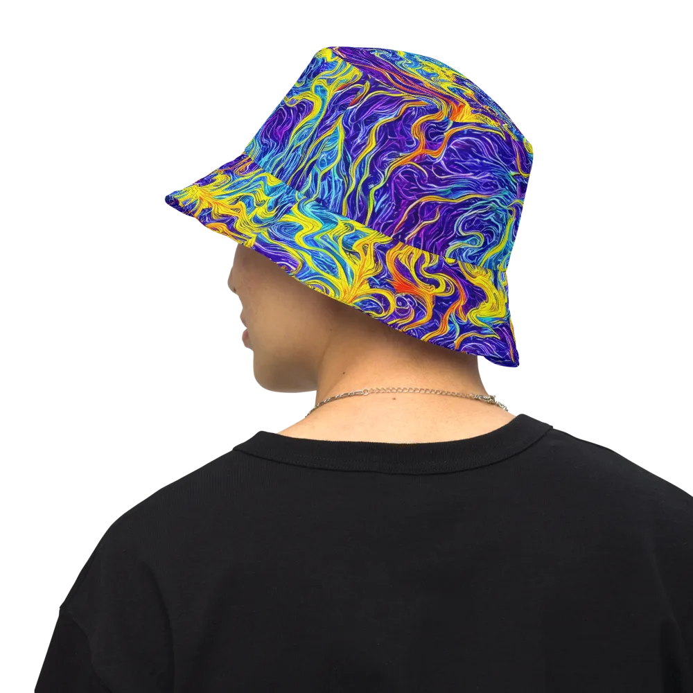 Saffron Storm on Reversible Bucket Hat — Back Inside