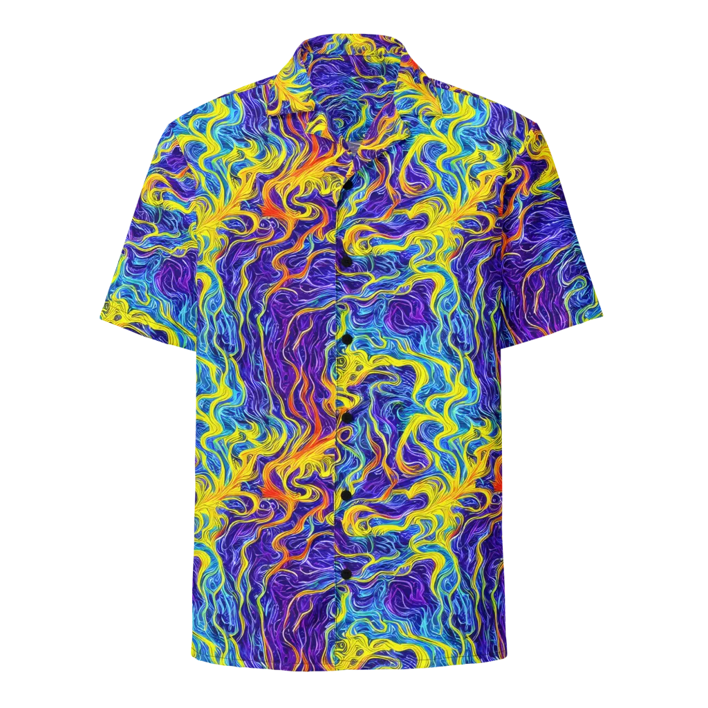 Saffron Storm on Button Shirt — Front
