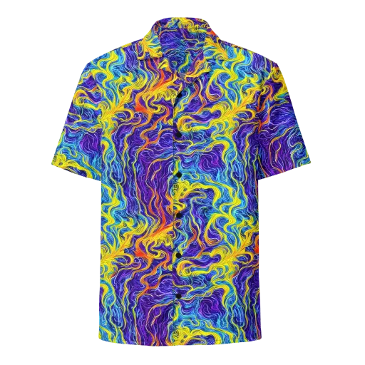 Saffron Storm on a Button Shirt