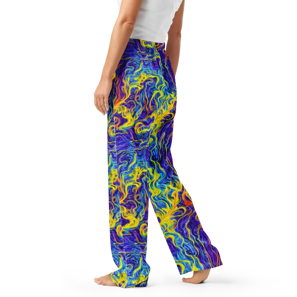 Saffron Storm on Women's Pajama Pants — Left
