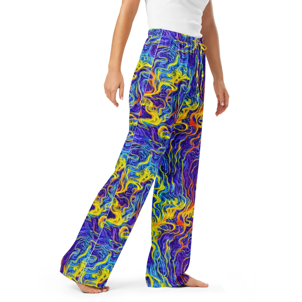 Saffron Storm on Women's Pajama Pants — Right Front