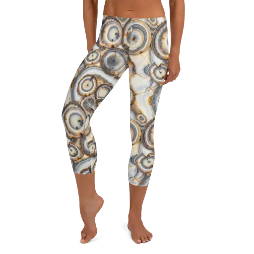 Mineral Mosaic on a Capri Leggings