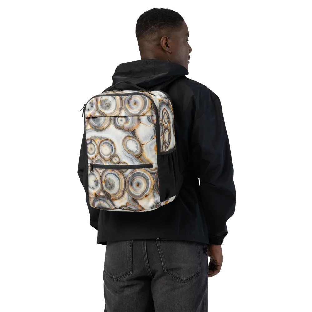 Mineral Mosaic on Utility Backpack — Back