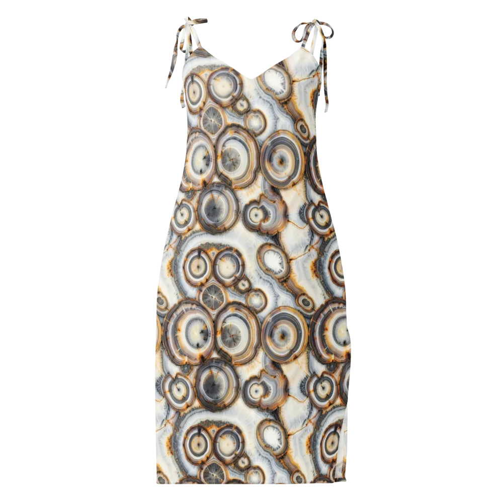 Mineral Mosaic on Slip Dress — Front