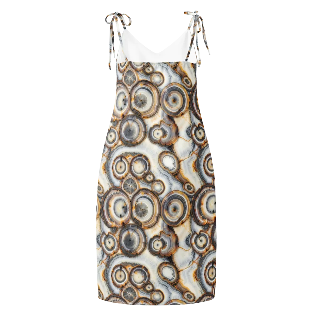 Mineral Mosaic on Slip Dress — Back