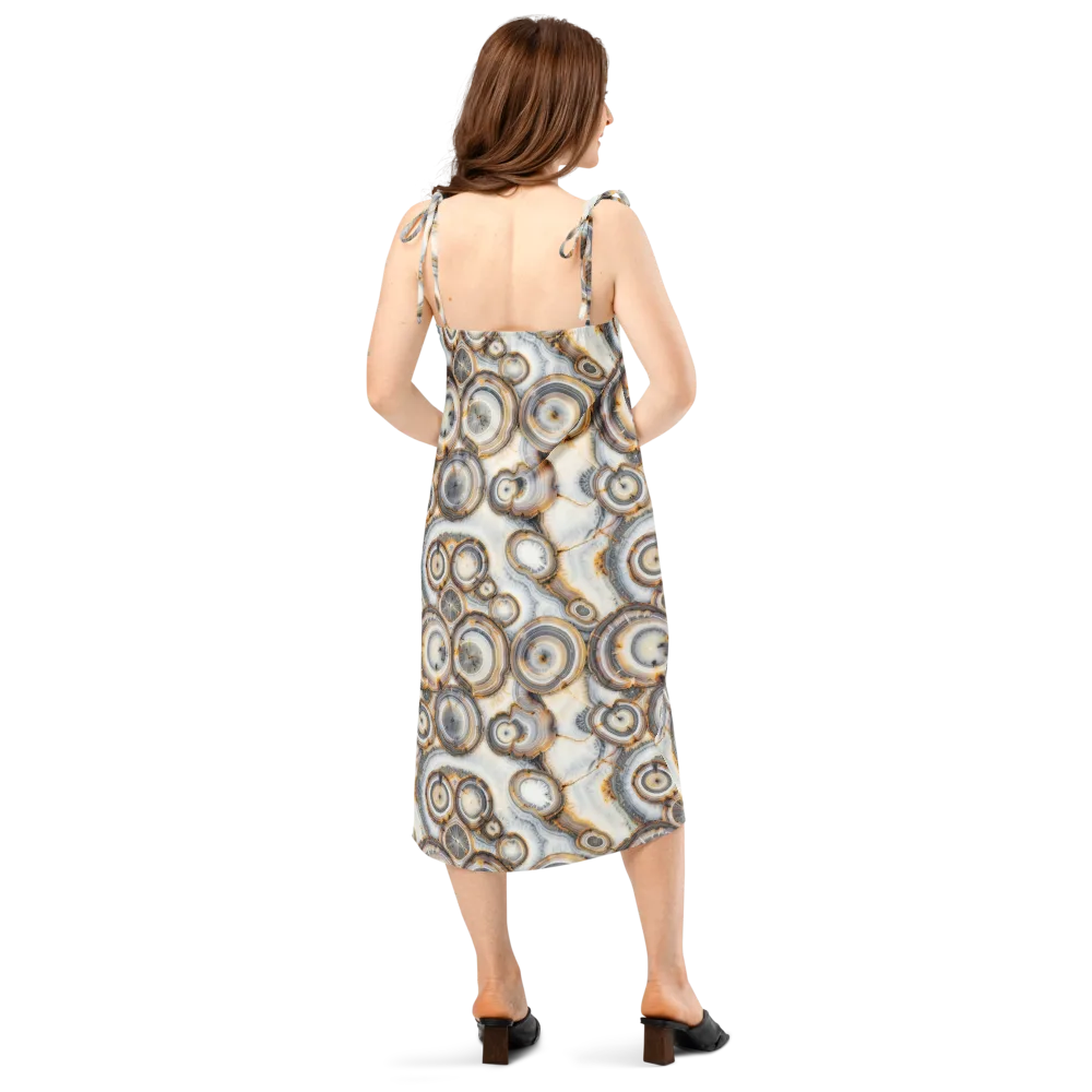 Mineral Mosaic on Slip Dress — Back