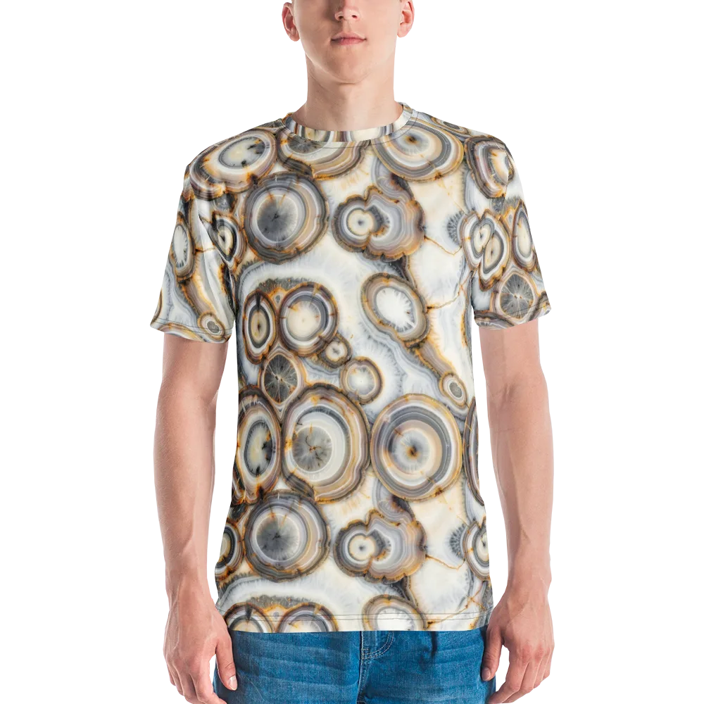 Mineral Mosaic on Men's Crew Neck T-Shirt — Front