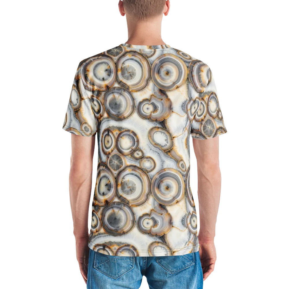 Mineral Mosaic on Men's Crew Neck T-Shirt — Back