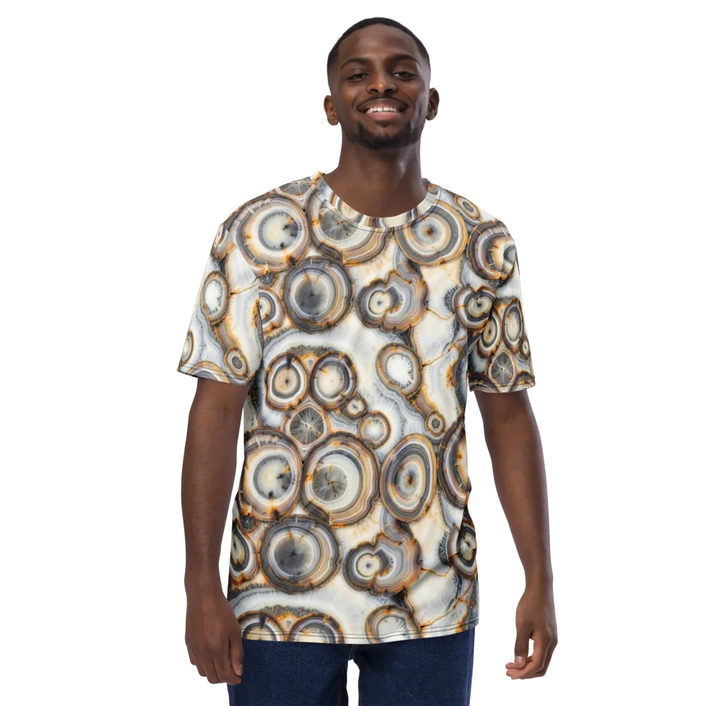 Mineral Mosaic on Men's Crew Neck T-Shirt — Front