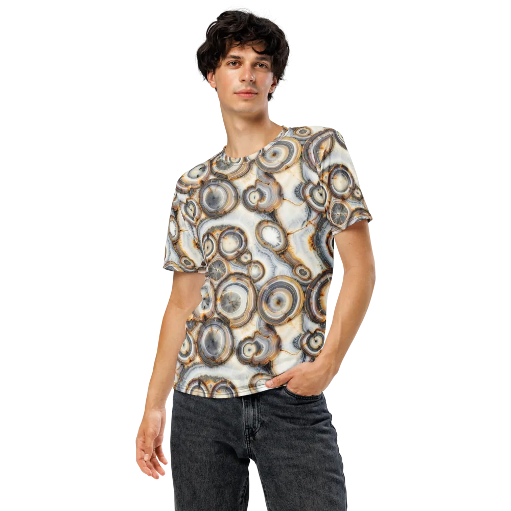 Mineral Mosaic on Men's Crew Neck T-Shirt — Front