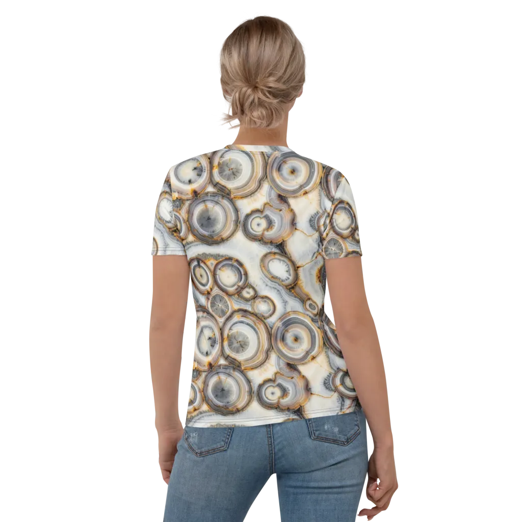 Mineral Mosaic on Women's Crew Neck T-Shirt — Back