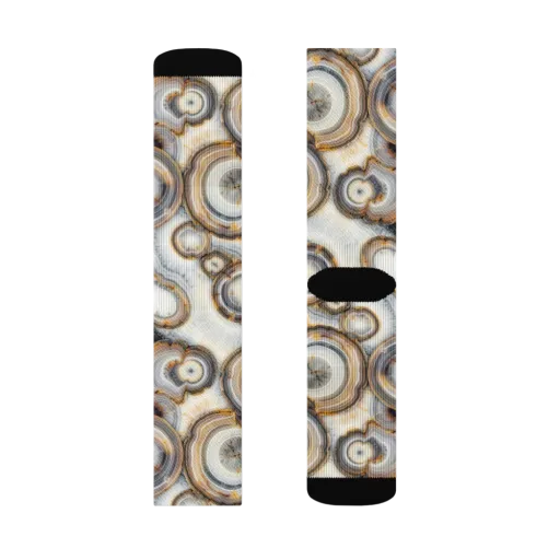 Mineral Mosaic on a Socks