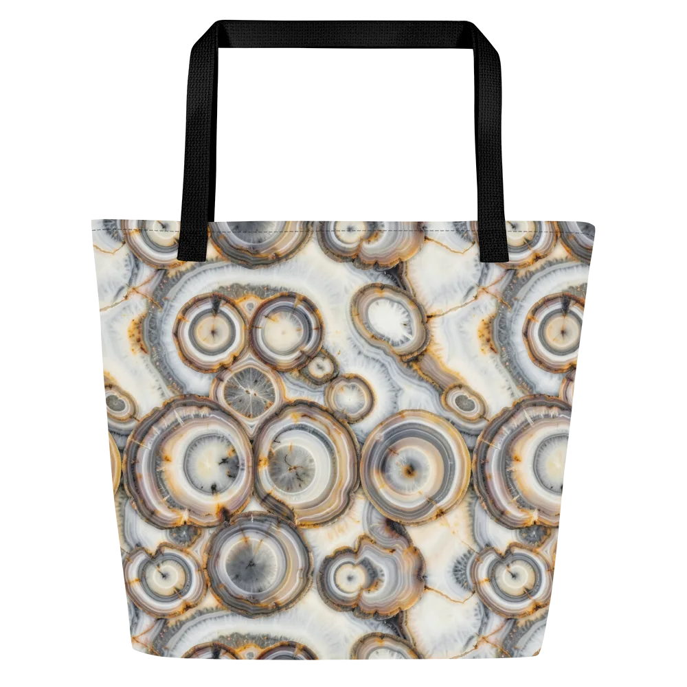 Mineral Mosaic on Large Tote Bag W/ Pocket — Front